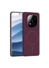 Xiaomi Redmi Note 14 Pro 4G Kılıf M-safe Şarj Özellikli Zore Ruby Sert Kapak