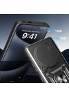 Xiaomi Redmi Note 14 Pro 4G Kılıf Magnetik Standlı Kamera Korumalı Zore Sürgülü Vega Kapak