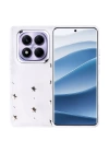 Xiaomi Redmi Note 14 Pro Plus Kılıf Airbag Tasarımlı Simli Şeffaf Zore Kutup Kapak