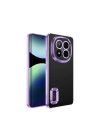 Xiaomi Redmi Note 14 Pro Plus Kılıf Kamera Korumalı Logo Gösteren Zore Omega Kapak