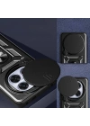 Xiaomi Redmi Note 14 Pro Plus Kılıf Magnetik Standlı Kamera Korumalı Zore Sürgülü Vega Kapak