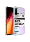 Xiaomi Redmi Note 8 Kılıf Airbag Kenarlı Renkli Desenli Silikon Zore Elegans Kapak