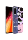 Xiaomi Redmi Note 8 Kılıf Airbag Kenarlı Renkli Desenli Silikon Zore Elegans Kapak