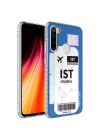 Xiaomi Redmi Note 8 Kılıf Airbag Kenarlı Renkli Desenli Silikon Zore Elegans Kapak