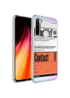 Xiaomi Redmi Note 8 Kılıf Airbag Kenarlı Renkli Desenli Silikon Zore Elegans Kapak