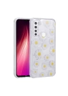 Xiaomi Redmi Note 8 Kılıf Simli Desenli Kamera Korumalı Parlak Zore Popy Kapak