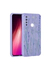 Xiaomi Redmi Note 8 Kılıf Simli Desenli Kamera Korumalı Parlak Zore Popy Kapak