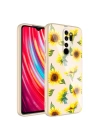 Xiaomi Redmi Note 8 Pro Kılıf Kamera Korumalı Desenli Sert Silikon Zore Epoksi Kapak