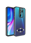 Xiaomi Redmi Note 8 Pro Kılıf Kamera Korumalı Logo Gösteren Zore Omega Kapak