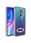 Xiaomi Redmi Note 8 Pro Kılıf Kamera Korumalı Logo Gösteren Zore Omega Kapak