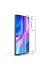 Xiaomi Redmi Note 8 Pro Kılıf Kartlıklı Şeffaf Zore Setra Clear Silikon Kapak