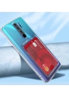 Xiaomi Redmi Note 8 Pro Kılıf Kartlıklı Şeffaf Zore Setra Clear Silikon Kapak