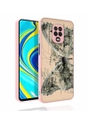 Xiaomi Redmi Note 9 Pro Kılıf Desenli Kamera Korumalı Parlak Zore Nora Kapak