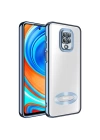 Xiaomi Redmi Note 9 Pro Kılıf Kamera Korumalı Logo Gösteren Zore Omega Kapak