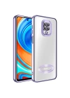 Xiaomi Redmi Note 9 Pro Kılıf Kamera Korumalı Logo Gösteren Zore Omega Kapak