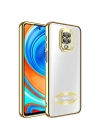 Xiaomi Redmi Note 9 Pro Kılıf Kamera Korumalı Logo Gösteren Zore Omega Kapak