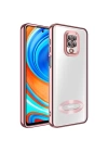 Xiaomi Redmi Note 9 Pro Kılıf Kamera Korumalı Logo Gösteren Zore Omega Kapak