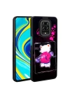 Xiaomi Redmi Note 9 Pro Kılıf Parlayan Kabartmalı İkonik Figürlü Zore Amas Silikon Kapak