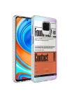 Xiaomi Redmi Note 9S Kılıf Airbag Kenarlı Renkli Desenli Silikon Zore Elegans Kapak