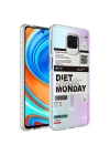 Xiaomi Redmi Note 9S Kılıf Airbag Kenarlı Renkli Desenli Silikon Zore Elegans Kapak