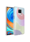 Xiaomi Redmi Note 9S Kılıf Airbag Kenarlı Renkli Desenli Silikon Zore Elegans Kapak
