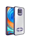 Xiaomi Redmi Note 9S Kılıf Kamera Korumalı Logo Gösteren Zore Omega Kapak