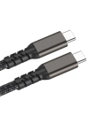 Zore 2.Jenerasyon Type-C to Type-C USB3.2 PD Data Kablosu 100W 20Gbps 4K@60Hz 0.2 Metre