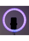 Zore 3D-36 36cm Canlı Yayın ve Ambiyans RGB Led Ring Light