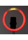 Zore 3D-36 36cm Canlı Yayın ve Ambiyans RGB Led Ring Light