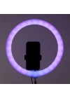 Zore 3D-36 36cm Canlı Yayın ve Ambiyans RGB Led Ring Light
