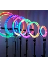 Zore 3D-36 36cm Canlı Yayın ve Ambiyans RGB Led Ring Light