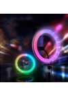 Zore 3D-36 36cm Canlı Yayın ve Ambiyans RGB Led Ring Light