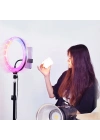 Zore 3D-36 36cm Canlı Yayın ve Ambiyans RGB Led Ring Light