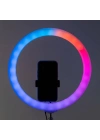 Zore 3D-36 36cm Canlı Yayın ve Ambiyans RGB Led Ring Light