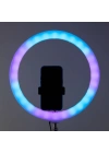 Zore 3D-36 36cm Canlı Yayın ve Ambiyans RGB Led Ring Light