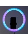 Zore 3D-36 36cm Canlı Yayın ve Ambiyans RGB Led Ring Light
