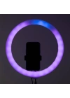 Zore 3D-36 36cm Canlı Yayın ve Ambiyans RGB Led Ring Light