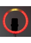 Zore 3D-36 36cm Canlı Yayın ve Ambiyans RGB Led Ring Light
