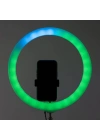 Zore 3D-36 36cm Canlı Yayın ve Ambiyans RGB Led Ring Light