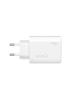 Zore Always-01 GaN Tech Type-C PD4.0 USB-A QC3.0 Hızlı Şarj Özellikli Seyahat Şarj Başlığı 65W