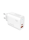 Zore Always-02 GaN Tech Type-C PD4.0 USB-A QC3.0 Hızlı Şarj Özellikli Seyahat Şarj Başlığı 45W