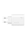 Zore Always-02 GaN Tech Type-C PD4.0 USB-A QC3.0 Hızlı Şarj Özellikli Seyahat Şarj Başlığı 45W