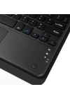 Zore Border Keyboard 10-11 inç Universal Bluetooh Bağlantılı Standlı Klavyeli Tablet Kılıfı