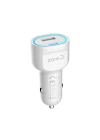 Zore CC-02 Hızlı Şarj Özellikli LED Işıklı QC 3.0 USB-A ve Type-C PD Araç Şarj Başlığı PD 20W