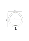 Zore CXB-260 Işıklı Telefon Tutucu Ring Light