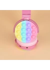 Zore CXT-950 RGB Led Işıklı Kedi Kulağı Band Tasarımı Ayarlanabilir Katlanabilir Kulak Üstü Bluetooth Kulaklık