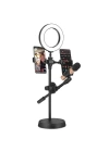 Zore Dual Small Light Işıklı Telefon Tutucu 9cm Ring Light
