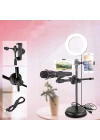 Zore Dual Small Light Işıklı Telefon Tutucu 9cm Ring Light