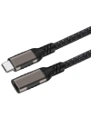 Zore Extension USB3.2 Type-C PD Uzatma Kablosu 100W 20Gbps 4K@60Hz 0.2 Metre