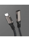 Zore Extension USB3.2 Type-C PD Uzatma Kablosu 100W 20Gbps 4K@60Hz 1 Metre